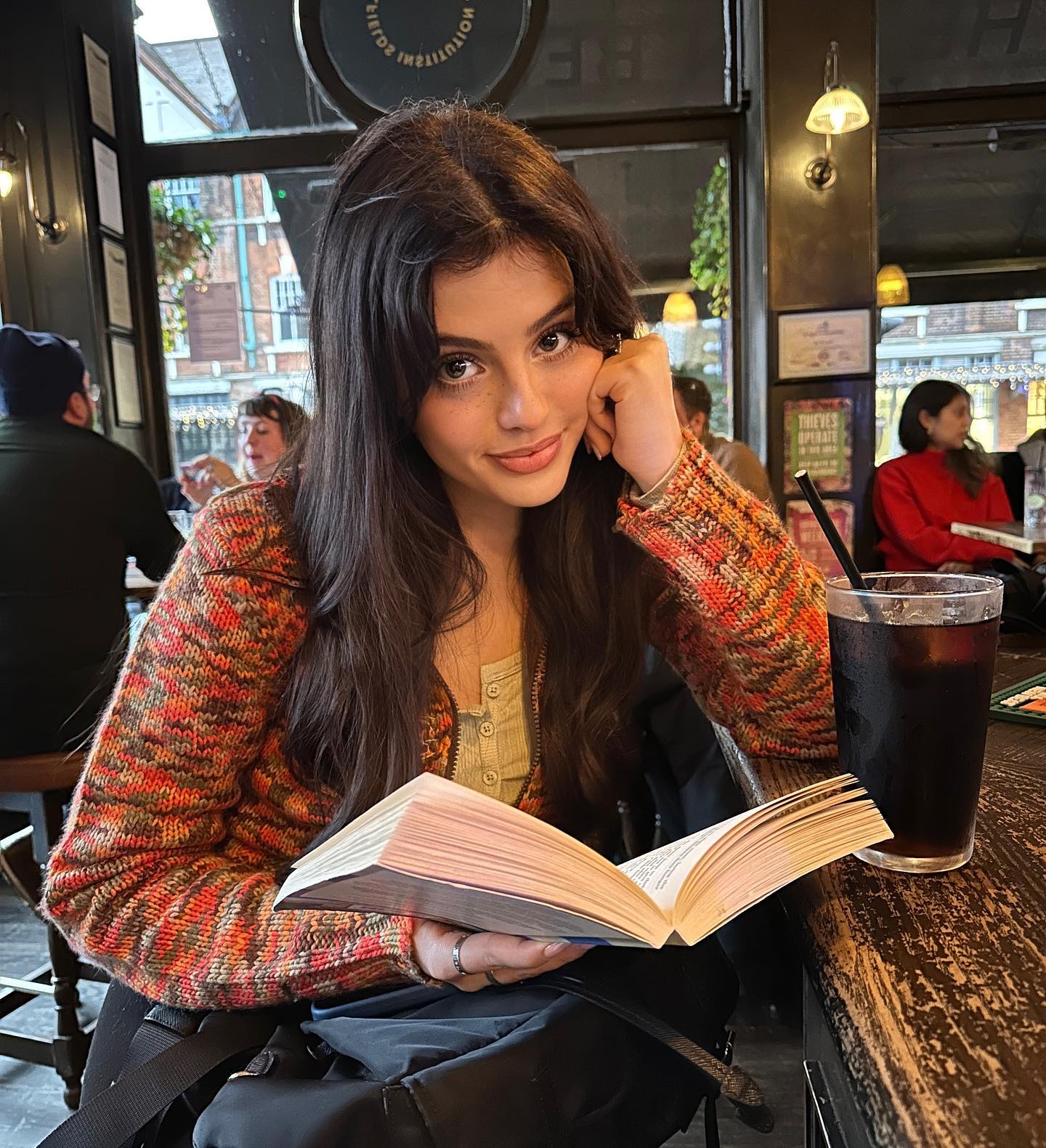 The 2nd photo you can see the custard falling on my shoe, and the 5th photo I go